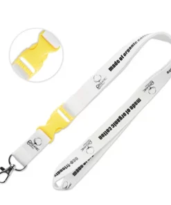 Alternative view of Cordon tour de cou avec boucle détachable en coton bio – TWO COTOON