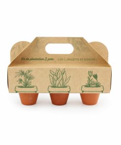Alternative view of Kit de plantation 3 pots – POTERIE
