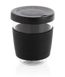 Verre avec couvercle et manchon en silicone – 360ml – MANGLASS